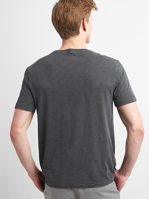 Image number 2 showing, Pocket T-Shirt in Slub Cotton
