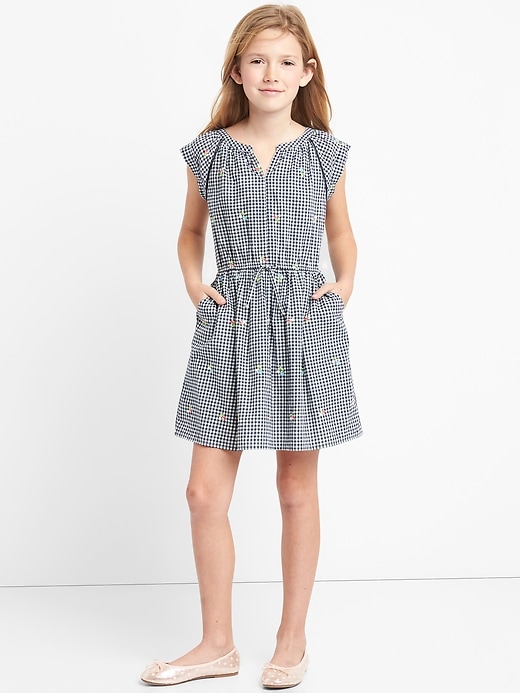 Image number 2 showing, Gingham Capsleeve Dress