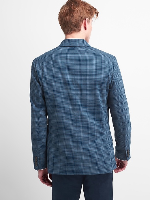 Image number 2 showing, Classic Plaid Blazer in Stretch