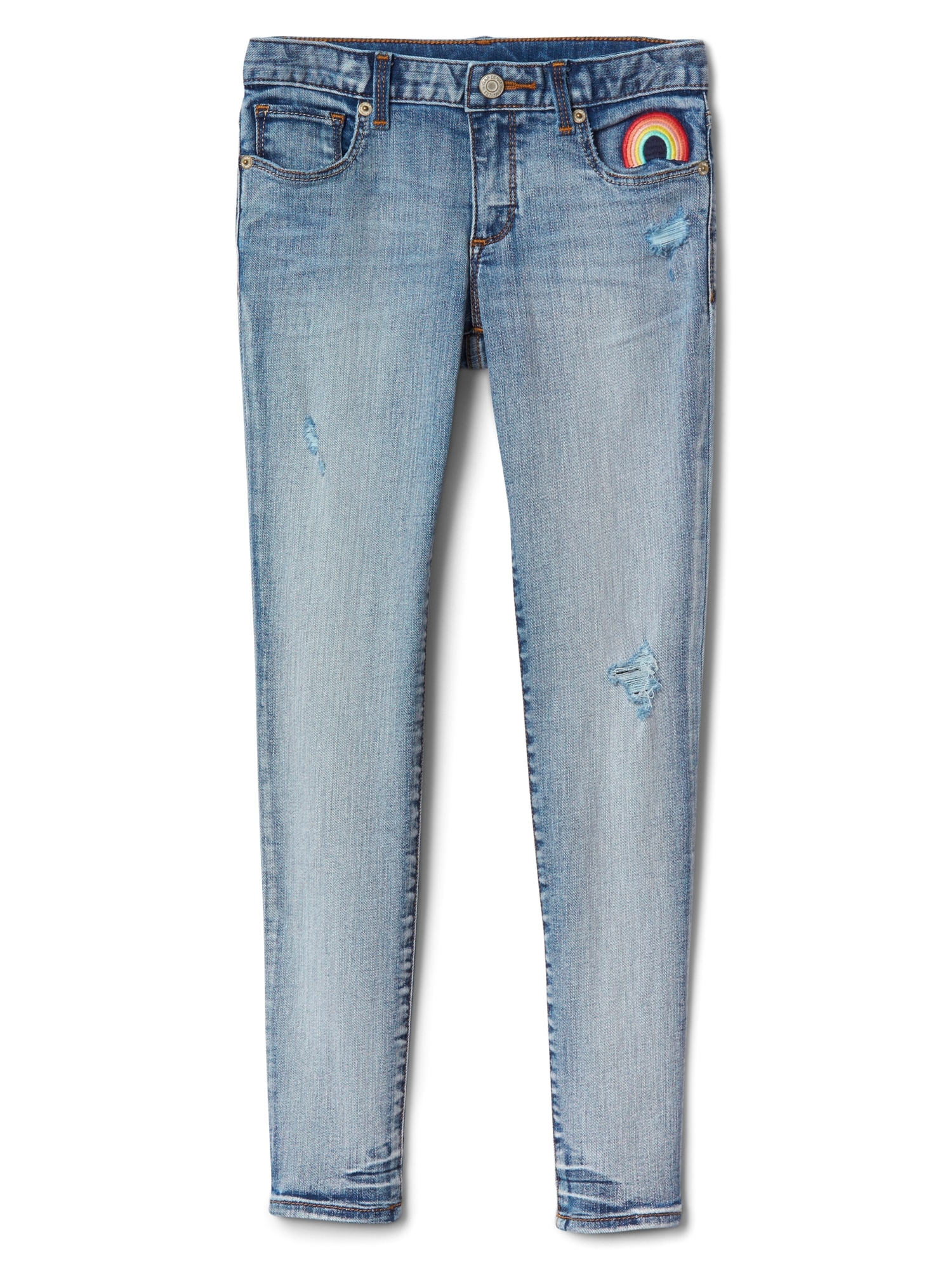 Superdenim Rainbow Super Skinny Jeans with Fantastiflex Gap