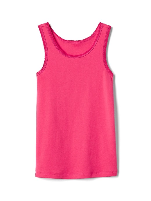 View large product image 1 of 1. Lace-Trim Tank Top