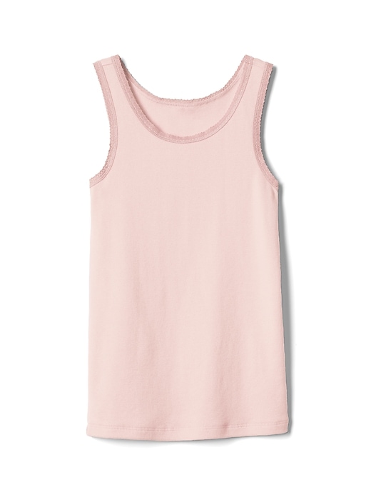 View large product image 1 of 1. Lace-Trim Tank Top