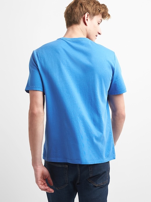 2 of 8 showing, with the color admiral blue of product Pocket T-Shirt