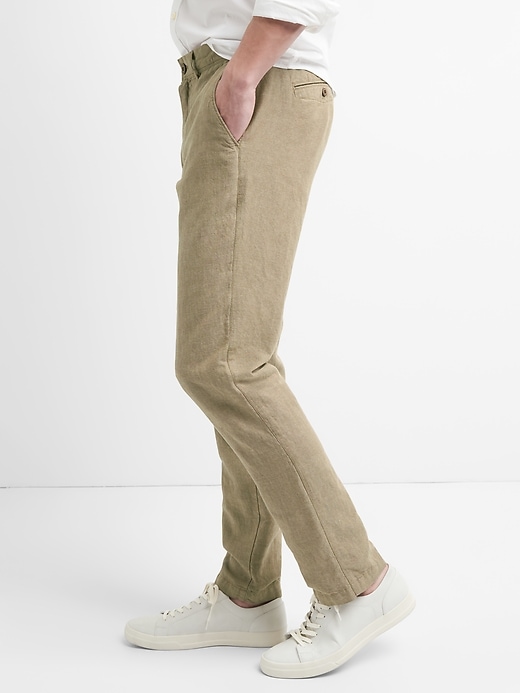 Image number 5 showing, Linen Khakis in Slim Fit