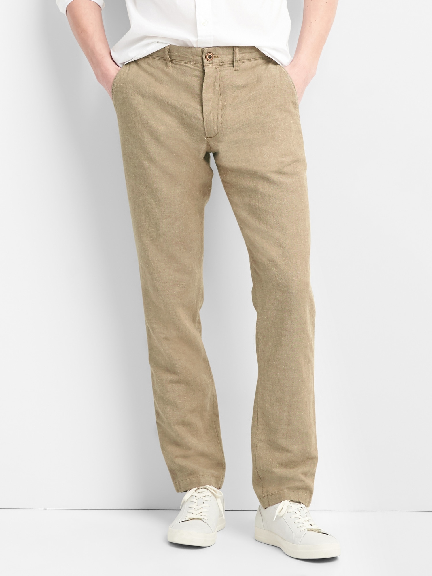 Linen Khakis in Slim Fit Gap