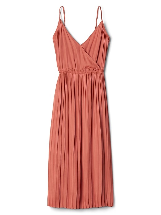 gap pleated wrap cami dress GAP | Dresses | Nwt Gap Clay Brown Wrap Cami Midi Dress Sz 6 Tall Pleated Pocket Cotton Resort