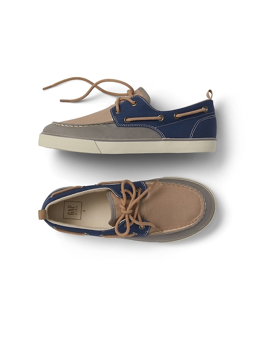 View large product image 1 of 1. Kids Colorblock Boat Shoes