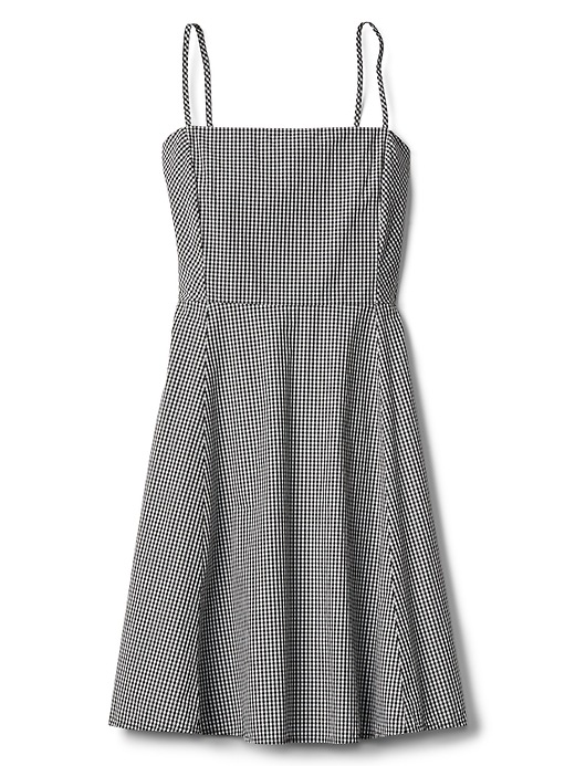 Image number 6 showing, Gingham Square Neck Fit and Flare Dress