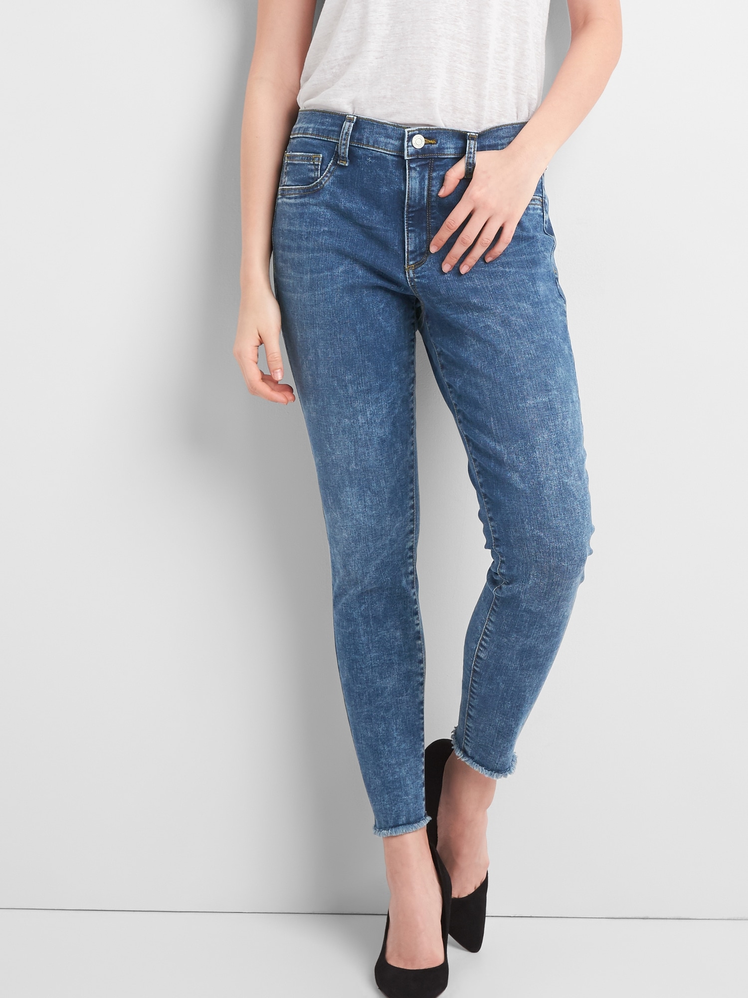 Washwell Mid Rise Favorite Ankle Jeggings | Gap