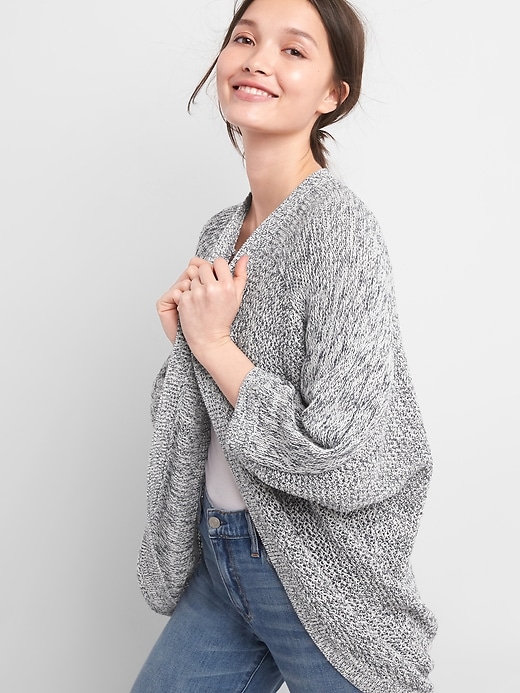 View large product image 1 of 1. Cocoon Open-Front Cardigan Sweater