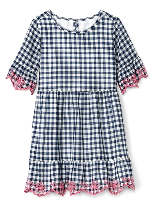 1 of 8 showing, with the color mini multi gingham of product Gap &#124 Sarah Jessica Parker Gingham Dress