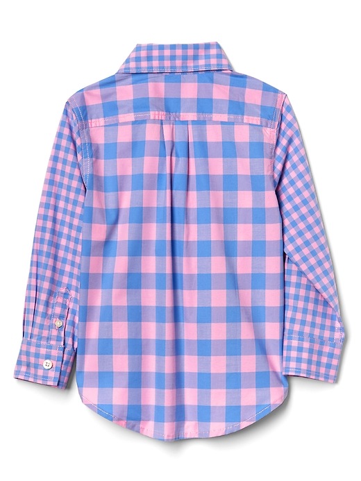 View large product image 2 of 3. Gap &#124 Sarah Jessica Parker Plaid Button-Down Shirt