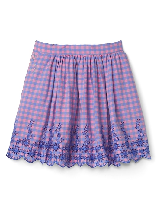 Image number 1 showing, Kids Gap &#124 Sarah Jessica Parker Embroidery Gingham Skirt