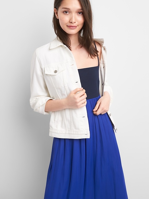 sachin and babi light blue dress ALICE + OLIVIA Oriana Strapless Drop-Waist Midi-Dress main image 0