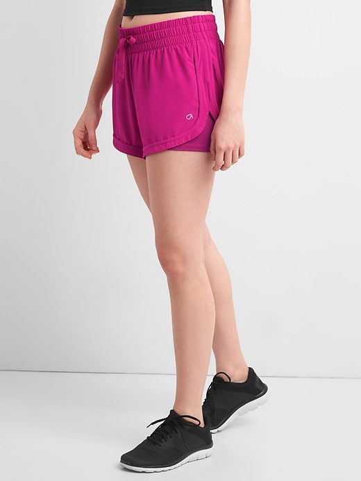 Image number 3 showing, GapFit 5" Double-Layer Running Shorts