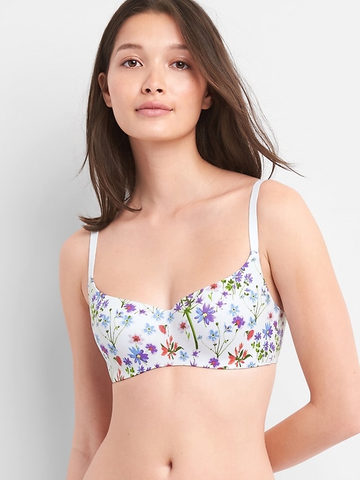 Image number 4 showing, Live-In Pretty Wireless Demi Bra
