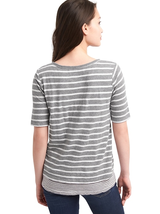 Image number 2 showing, Maternity Double-Layer Nursing T-Shirt
