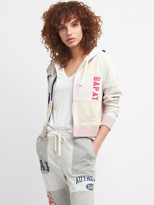Image number 6 showing, Logo Remix Zip Hoodie in French Terry