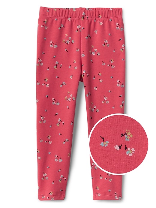 Print Leggings in French Terry Gap