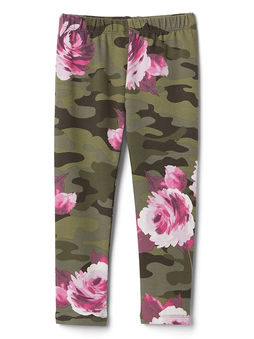 Print Leggings in French Terry Gap