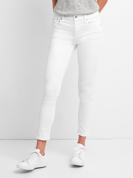 Image number 1 showing, Mid Rise True Skinny Jeans