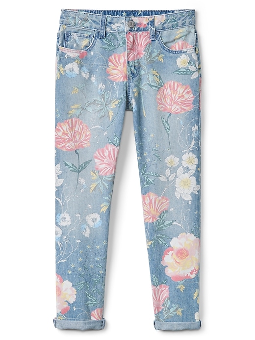 Image number 1 showing, Girlfriend Jeans in Floral Print