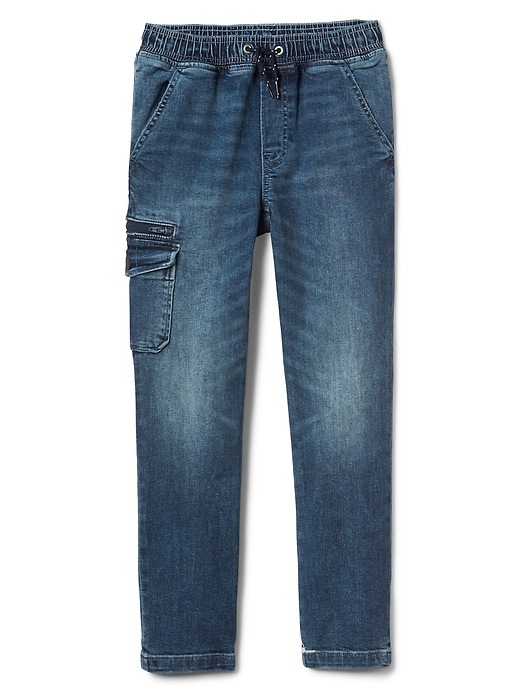 Image number 1 showing, Kids Pull-On Slim Jeans with Defendo