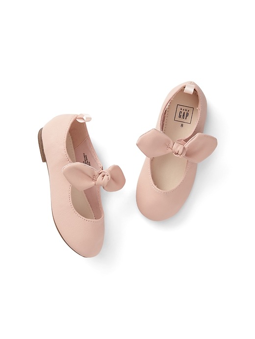 View large product image 1 of 1. Knot-Tie Ballet Flats