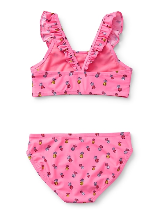 Image number 2 showing, Pineapple Ruffle Swim Two-Piece