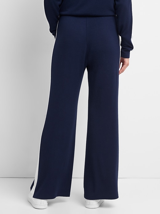 Image number 2 showing, Softspun Wide-Leg Pants with Side Stripe