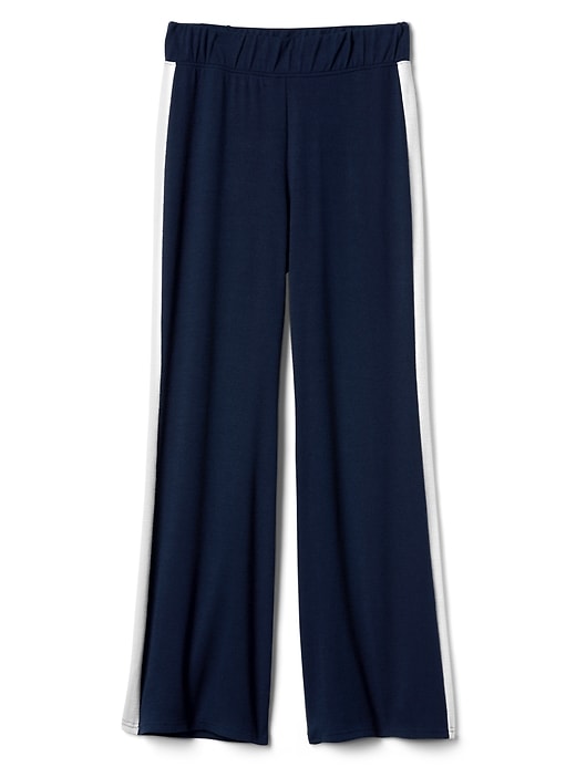 Image number 6 showing, Softspun Wide-Leg Pants with Side Stripe