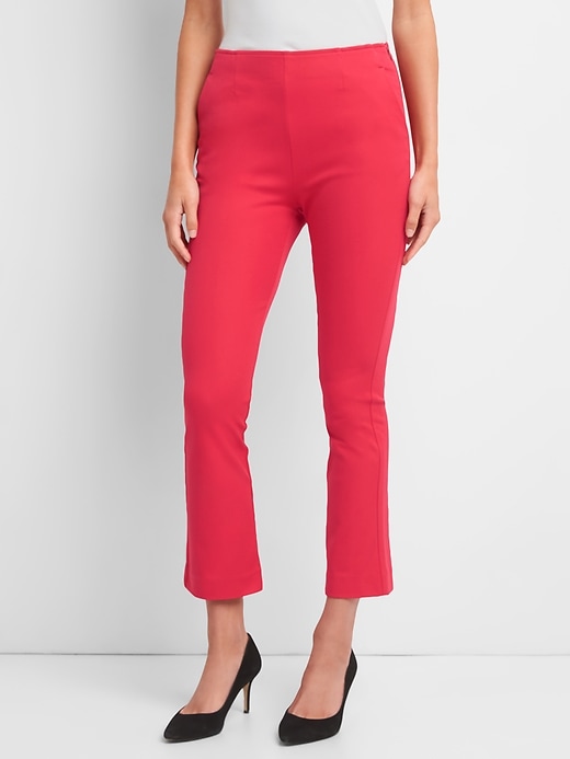 Image number 8 showing, High Rise Crop Kick Pants with Bi-Stretch