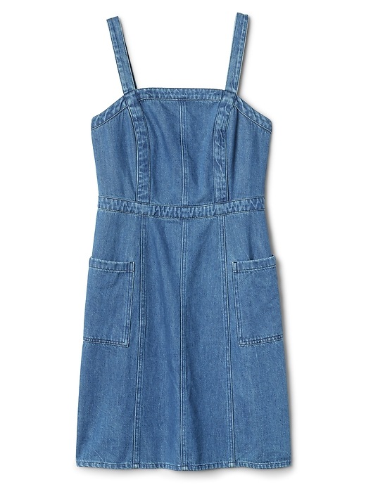 gap denim apron dress Gap Apron Button-Front Denim Dress Size S