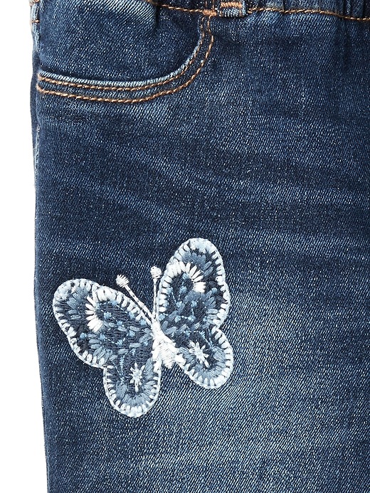 Image number 3 showing, Superdenim Butterfly Patch Favorite Jeggings with Fantastiflex