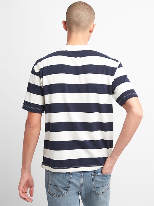 Image number 2 showing, Heavyweight Stripe Pocket T-Shirt