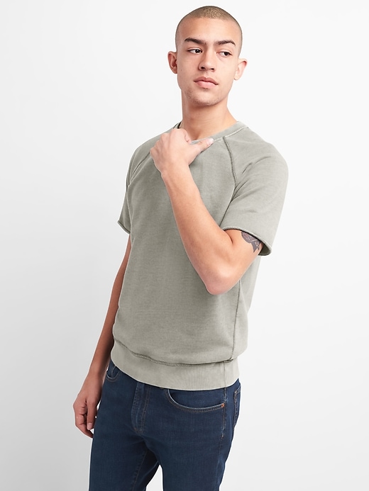 Image number 6 showing, Short Sleeve Crewneck Sweatshirt in French Terry