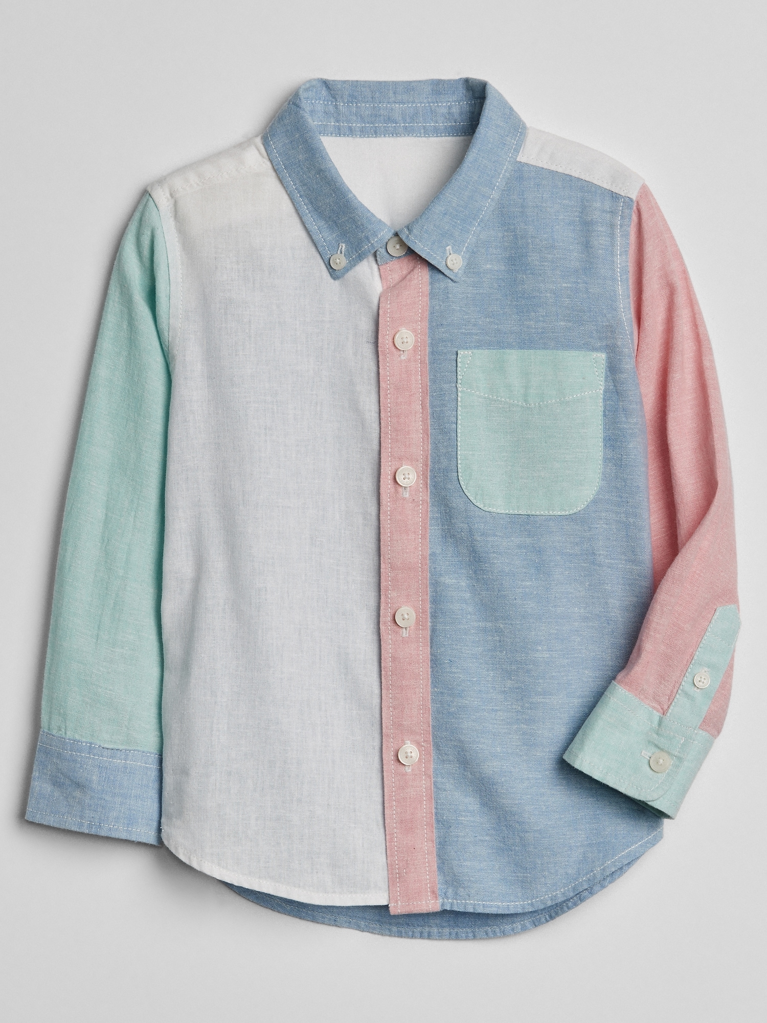 Colorblock Button-Down Shirt | Gap
