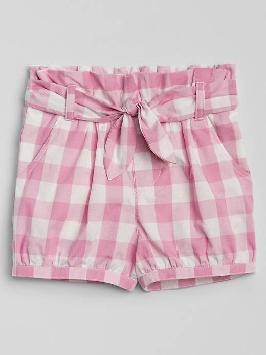 Image number 1 showing, Pull-On Plaid Bubble Shorts