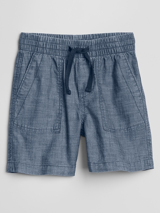 Image number 1 showing, 4" Pull-On Chambray Shorts