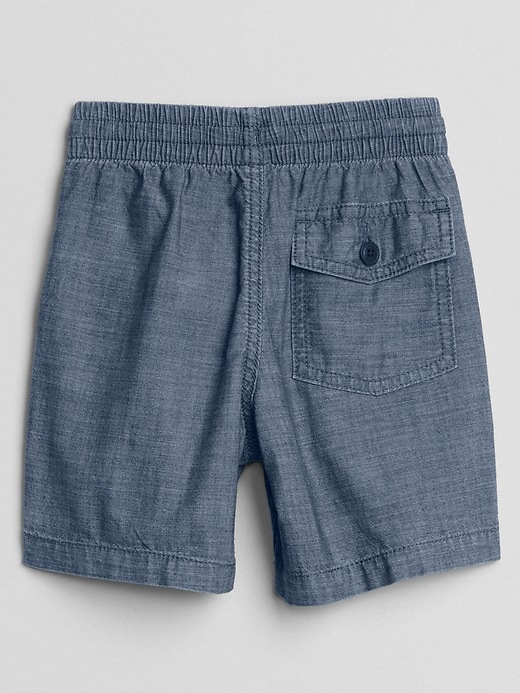 Image number 2 showing, 4" Pull-On Chambray Shorts