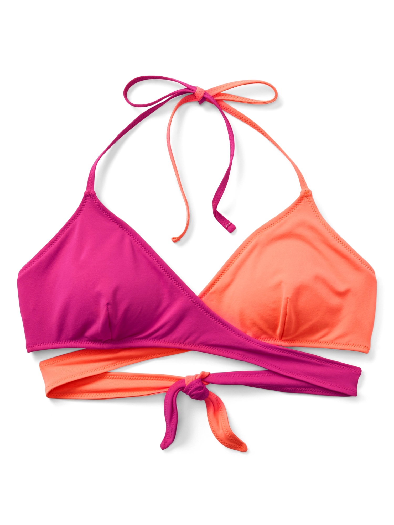 Halter Wrap Bikini Top Gap