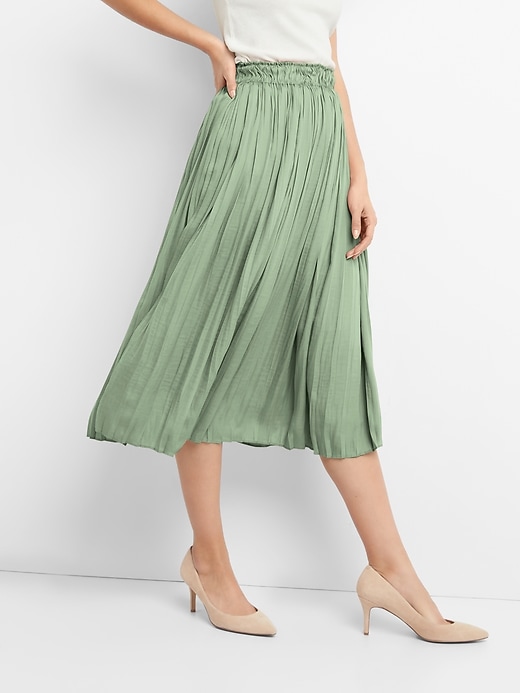 Gap pleated midi skirt sales