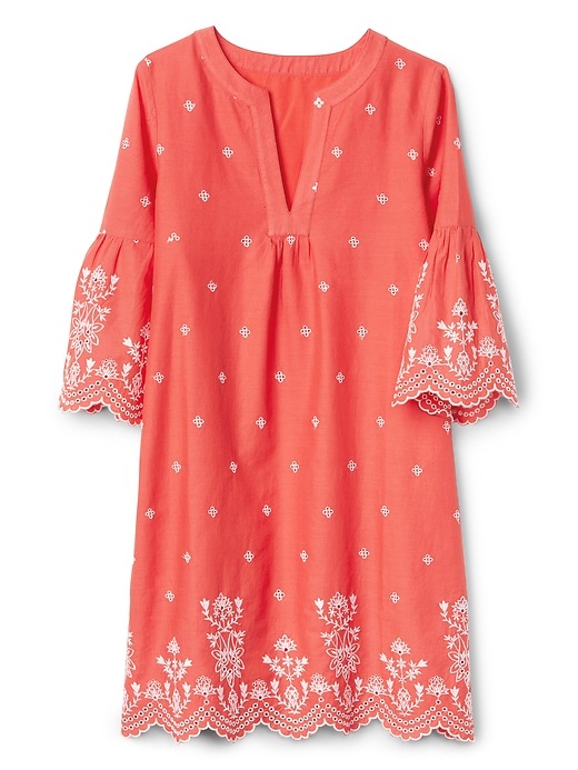Short Sleeve Eyelet Shift Dress | Gap