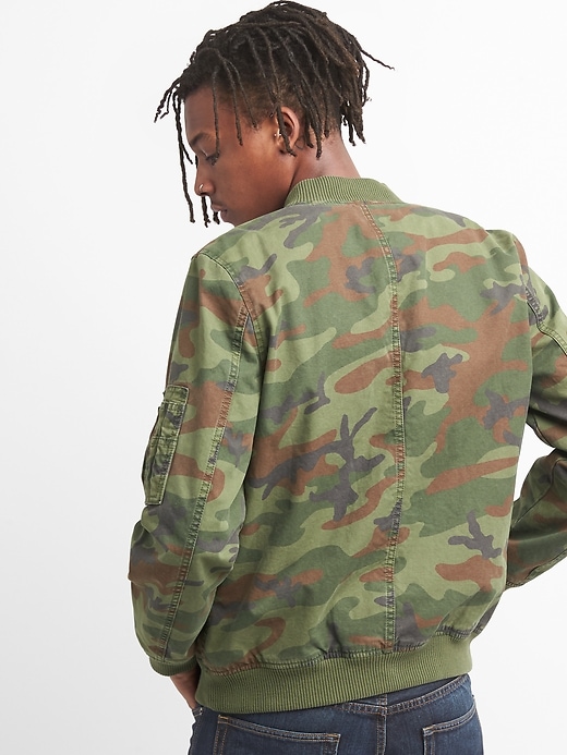 Image number 2 showing, Wearlight Camo Bomber Jacket
