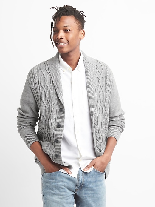 Gap shawl collar sweater 2025
