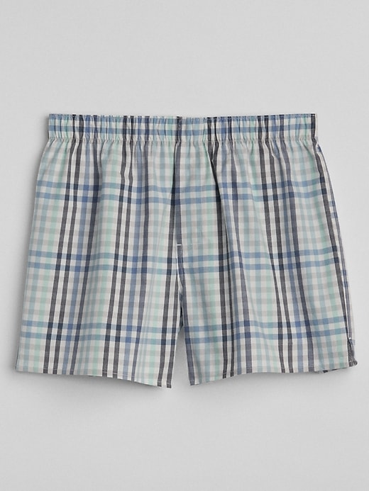 Image number 1 showing, 4.5" Madras Plaid Boxers