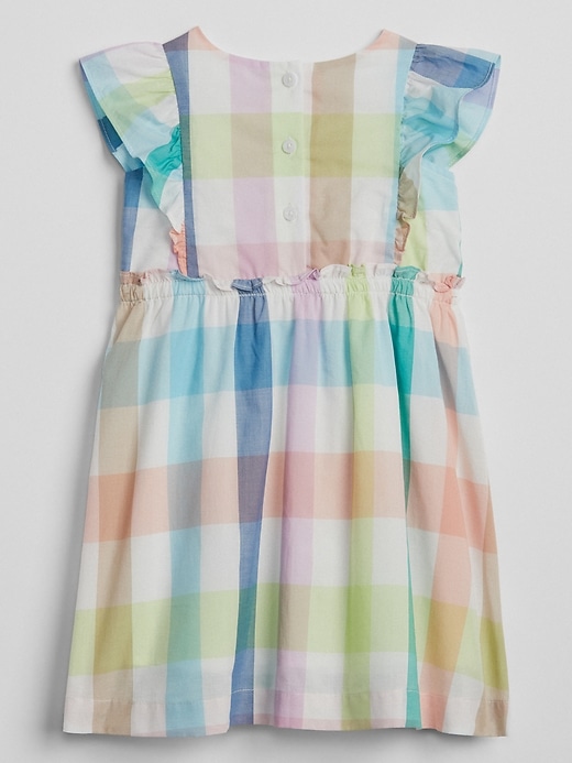View large product image 2 of 3. Plaid Flutter Dress