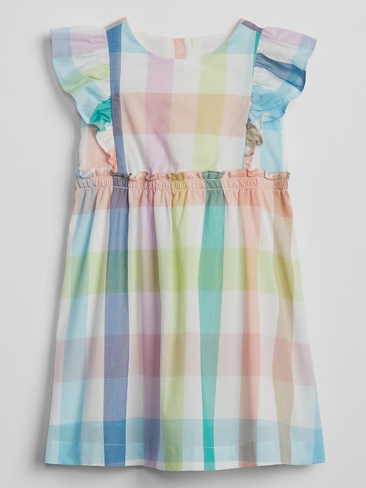 View large product image 1 of 3. Plaid Flutter Dress