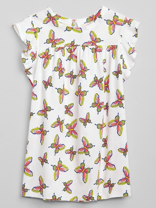 Image number 1 showing, Print Flutter Dress