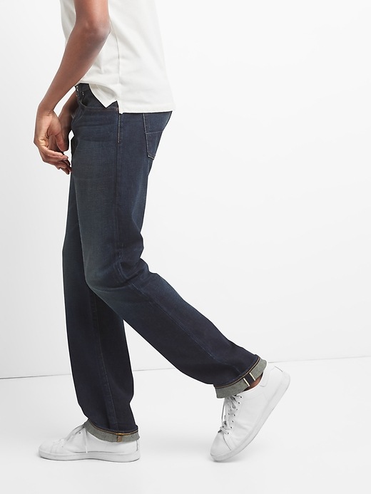 Image number 5 showing, Gap Cone Denim&#174 Selvedge Jeans in Straight Fit with GapFlex